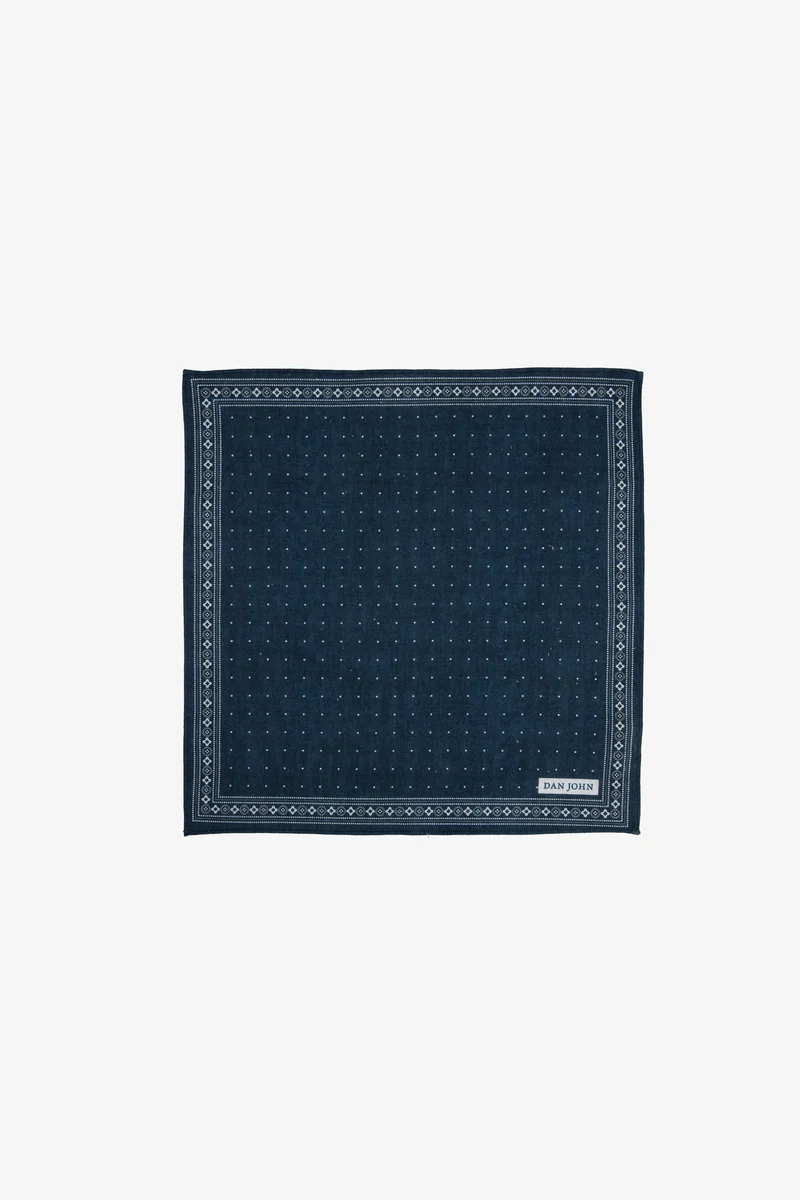 Pochette a pois blu