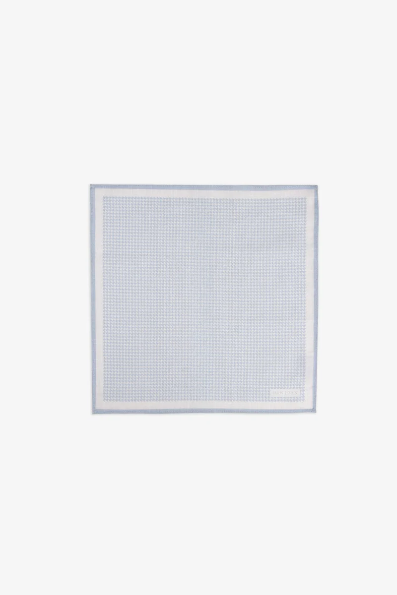 Pochette micro check celeste