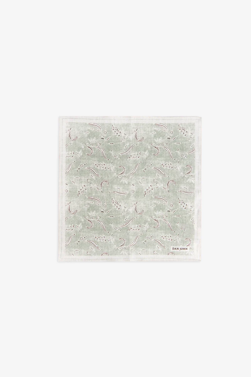 Pochette disegno fiore salvia