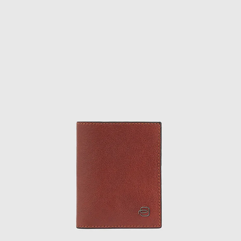 Portafoglio uomo verticale Cuoio Tabacco