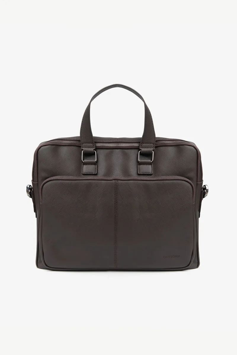 Borsa 24h in saffiano moro