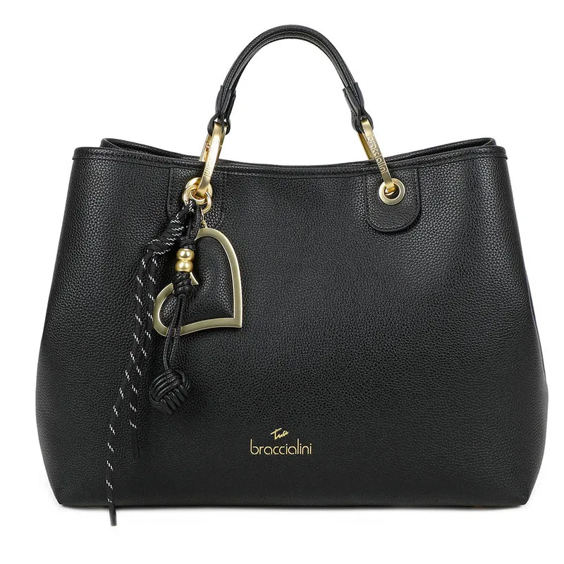 Borsa Donna a Mano Large BRACCIALINI linea Beth Nero