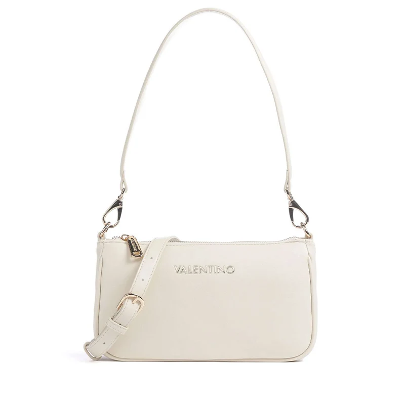Borsa Donna a Spalla con Tracolla VALENTINO BAGS linea Clio Re Colore Ecru
