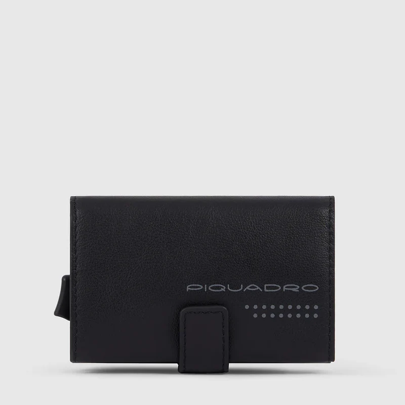 Portacarte di credito in metallo Nero