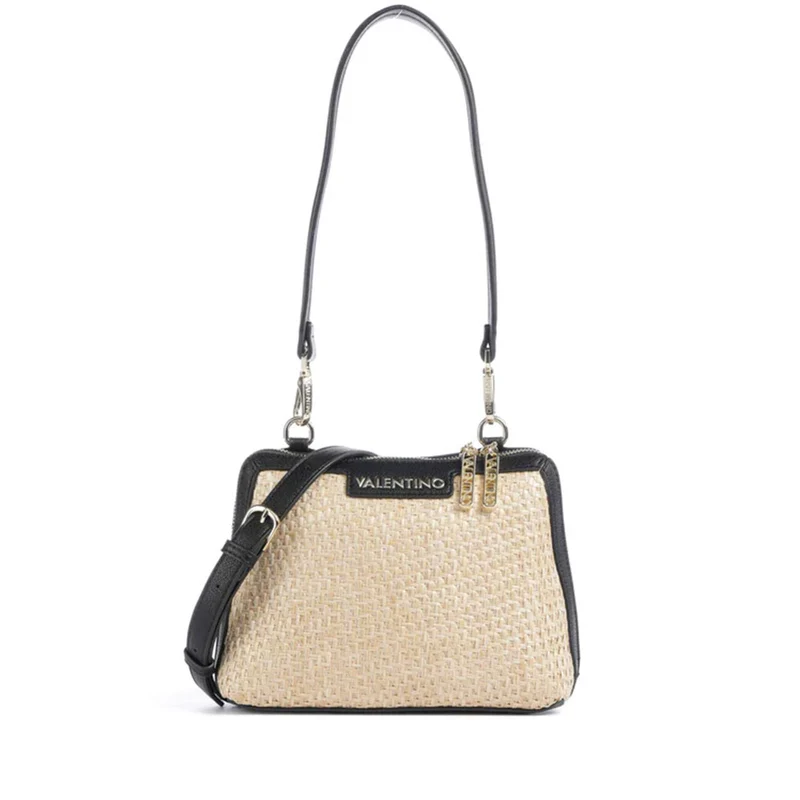 Borsa Donna a Spalla VALENTINO BAGS linea Demetra Colore Naturale - Nero