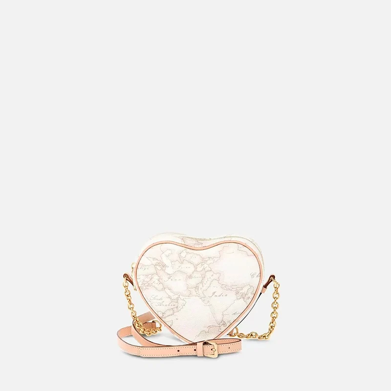 Geo White Mini tracolla a cuore