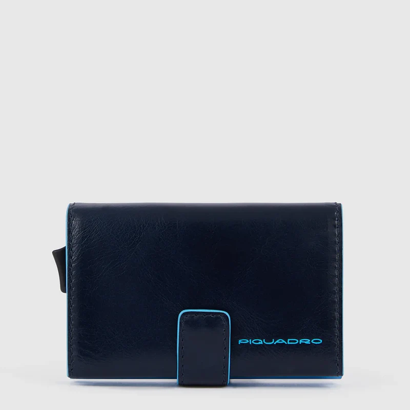 Portacarte di credito in metallo Blu Notte