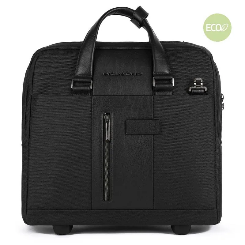 Cartella trolley sottile porta PC e porta iPad Brief 2 Nero
