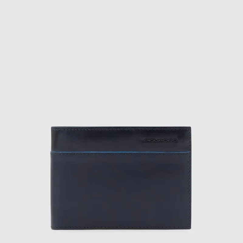 Portafoglio uomo con due scomparti B2 Revamp Blu