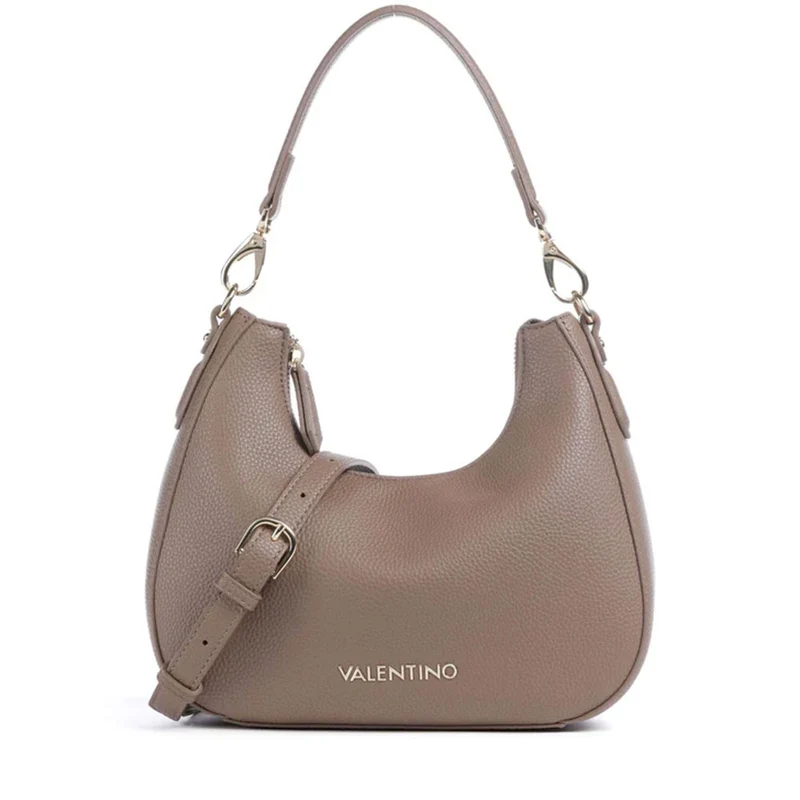 Borsa Donna Hobo a Spalla VALENTINO BAGS linea Brixton Colore Taupe