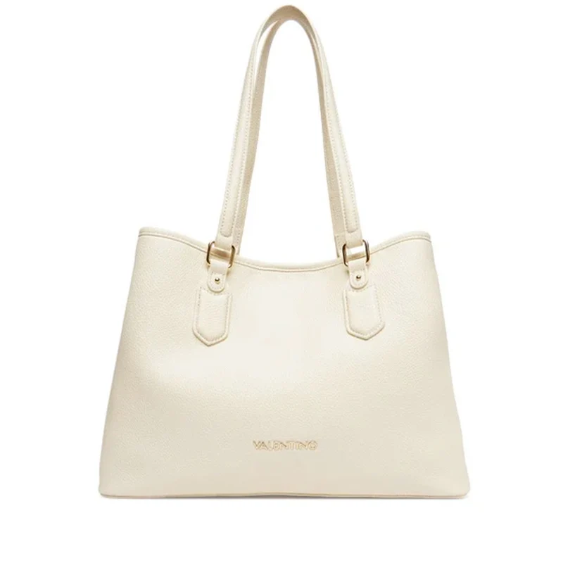 Borsa Donna Shopper a Spalla VALENTINO BAGS linea Brixton Colore Ecru