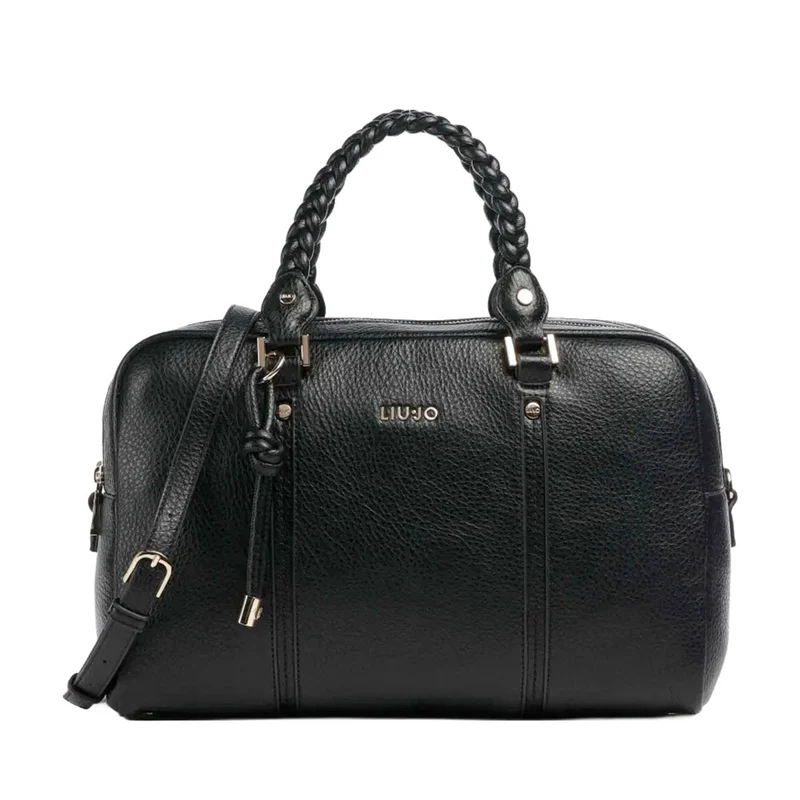 Borsa Donna a Mano LIU JO Better effetto Bottalato Nero