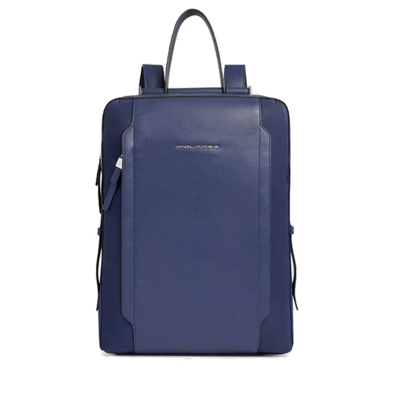 Zaino Donna PIQUADRO Porta Computer in Pelle e Tessuto Blu Linea Circle - CA4576W92T
