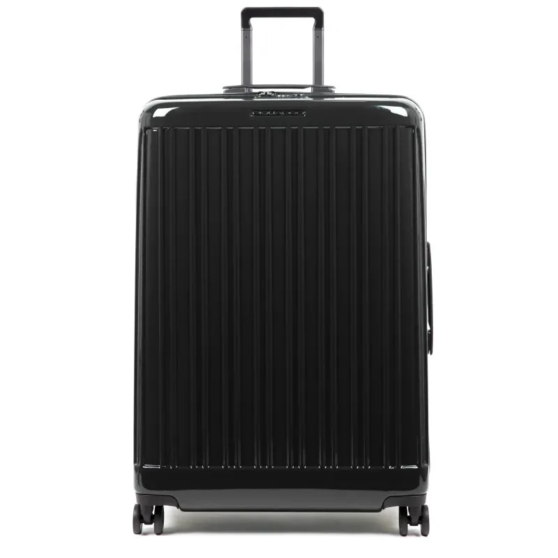 Trolley Grande 4 Ruote In Policarbonato Seeker Nero