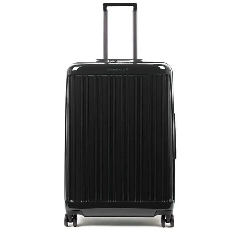 Trolley Medio 4 Ruote In Policarbonato Seeker Nero