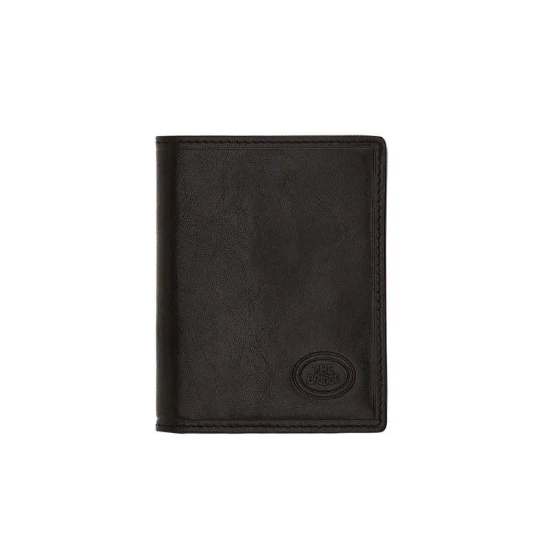 Porta carte in pelle The Bridge Linea Story Uomo Nero