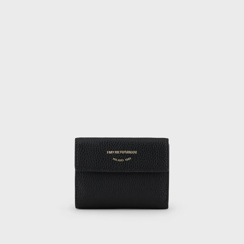 Portafoglio trifold MyEA stampa cervo Nero