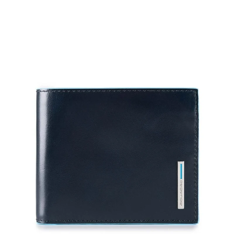 Portafoglio uomo con protezione anti-frode RFID Blue Square Special Blu