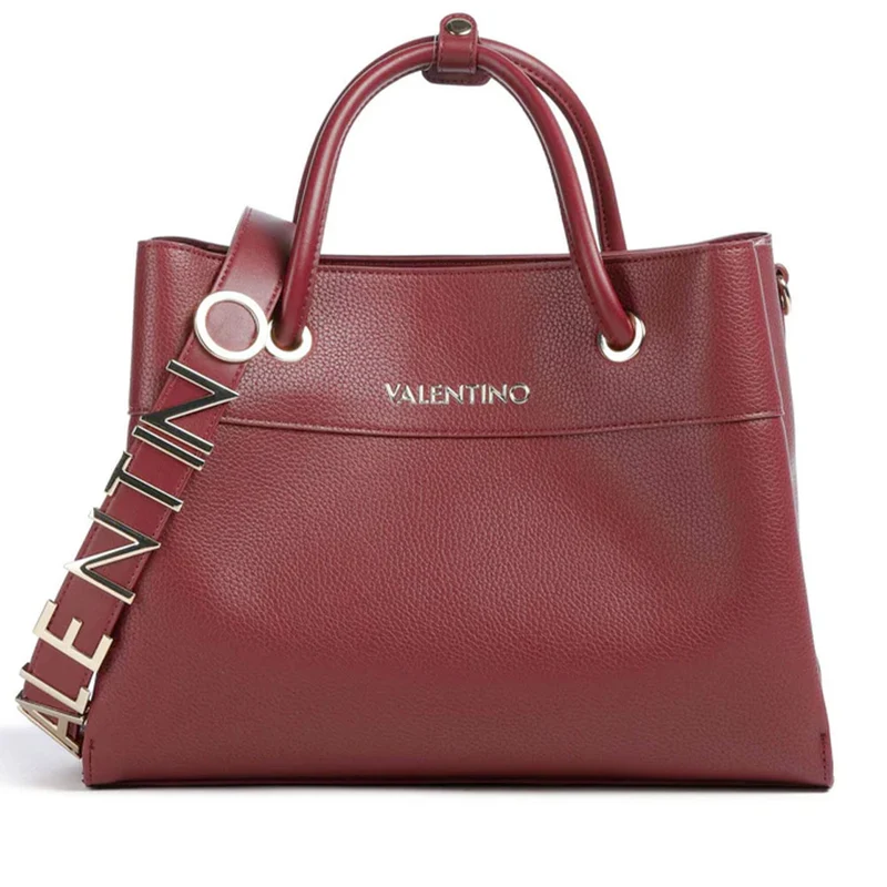 Borsa Donna a Mano con Tracolla VALENTINO BAGS linea Alexia Colore Bordeaux
