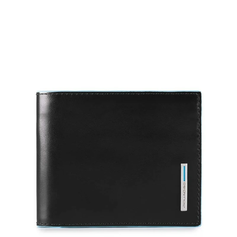 Portafoglio uomo con protezione anti-frode RFID Blue Square Special Nero