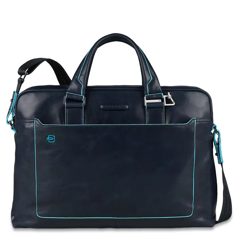 Cartella porta computer e porta iPad a due manici Blue Square Blu