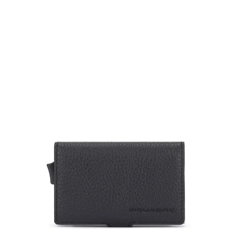 Porta carte di credito in metallo Nero