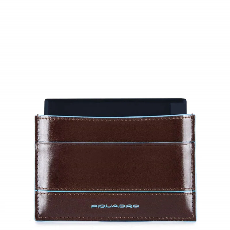 Power Bank 1500 mAh con custodia in pelle Blue Square Etichetta colore