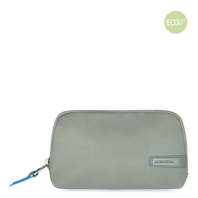 Pochette Verde media in tessuto riciclato Stationery