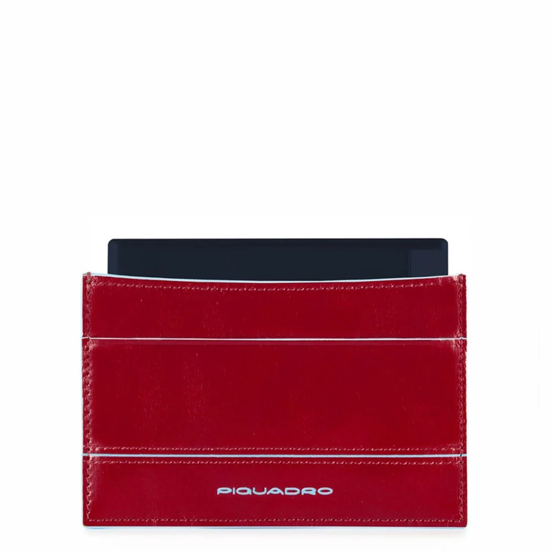 Power Bank 1500 mAh con custodia in pelle Blue Square Etichetta colore