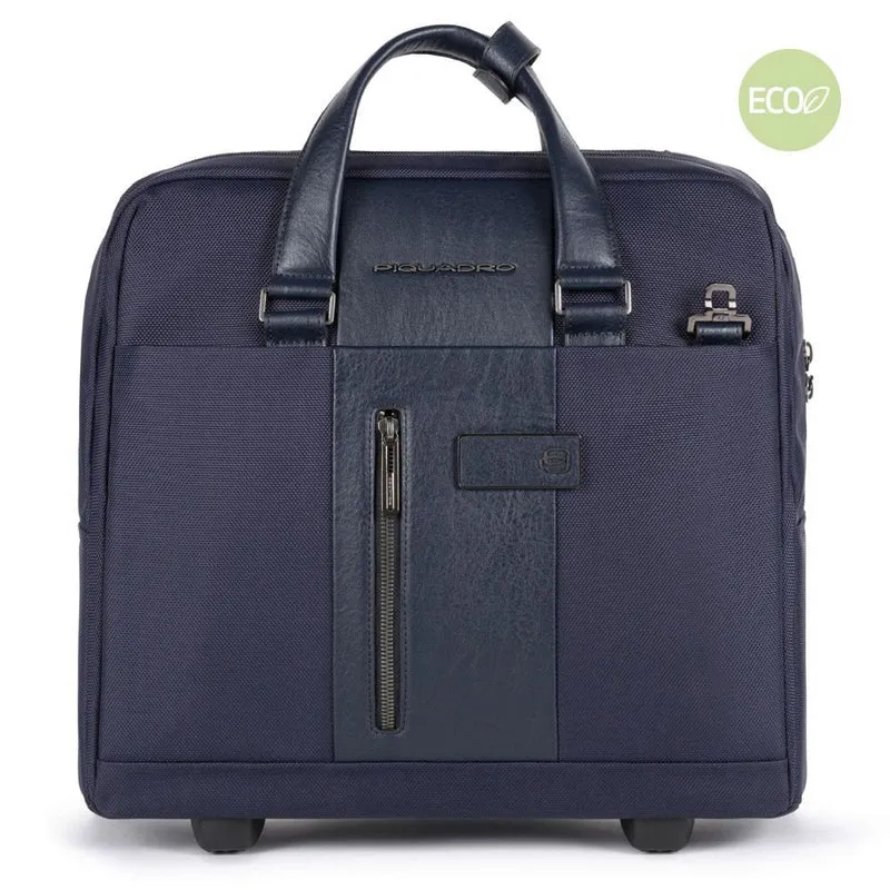 Cartella trolley sottile porta PC e porta iPad Brief 2 blu