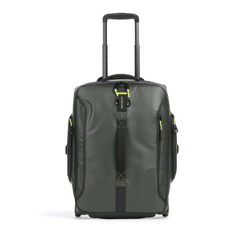 Borsone Cabina Due Ruote SAMSONITE linea Paradiver Light in Tessuto Gommato Verde