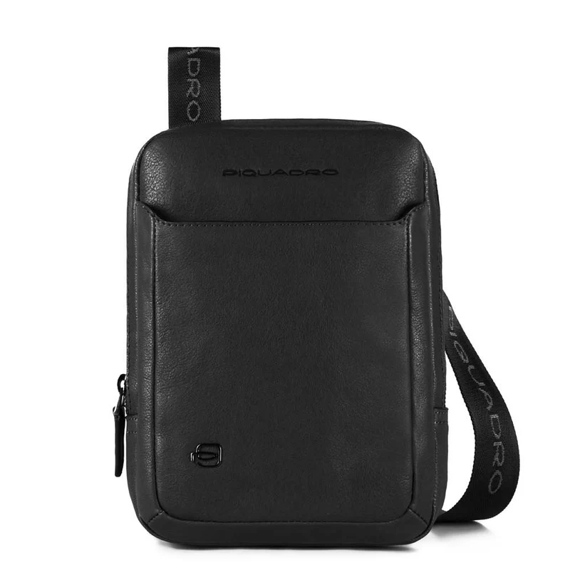 Borsello organizzato con scomparto porta iPad mini Black Square