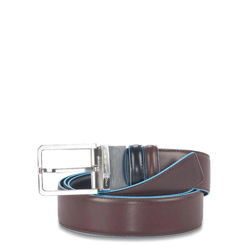 Cintura uomo reversibile con fibbia ad ardiglione Blue Square
