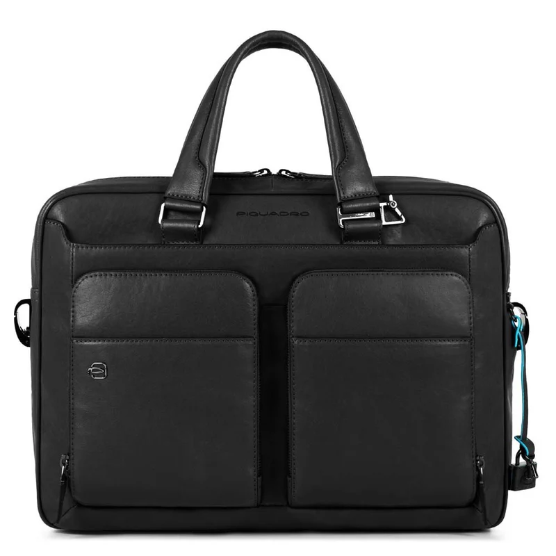 Borsa sottile porta computer e porta iPad 10.5"/9.7" a due manici Black Square