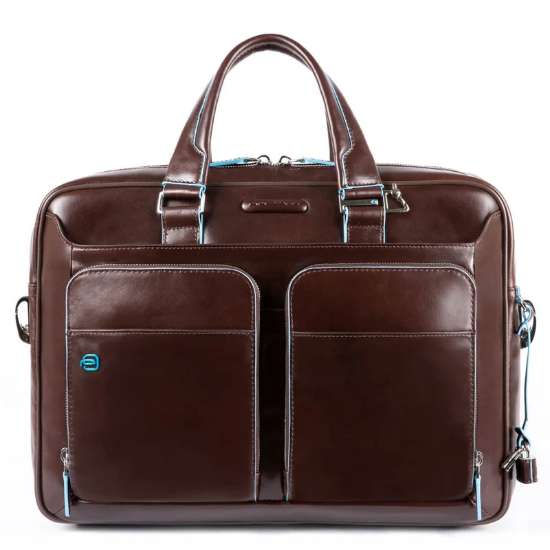 Borsa sottile porta computer e porta iPad Blue Square