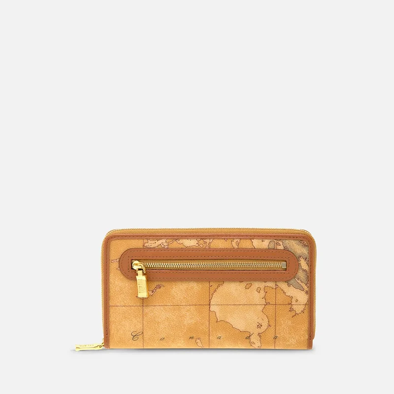 Geo Classic Portafogli grande con zip e tasca