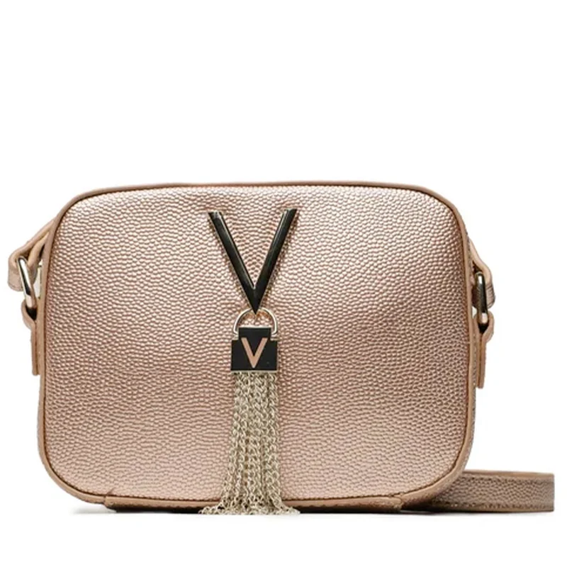 Borsa Donna a Tracolla VALENTINO BAGS linea Divina Colore Oro Rosa - VBS1R409G