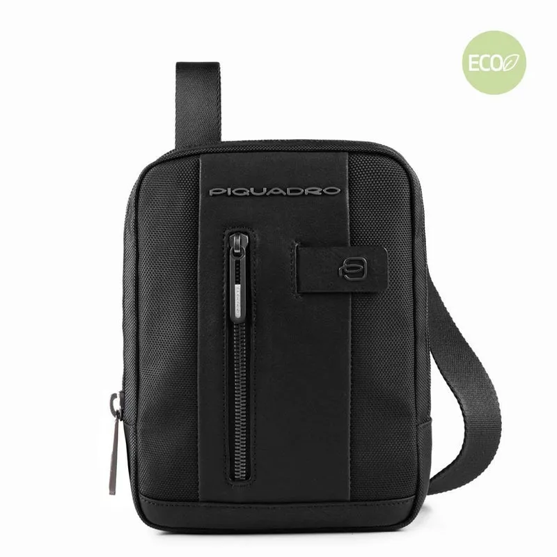 Borsello nero porta iPad mini in tessuto riciclato Brief 2