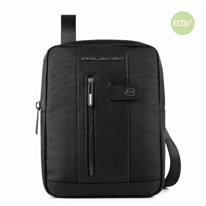 Borsello nero porta iPad in tessuto riciclato Brief 2