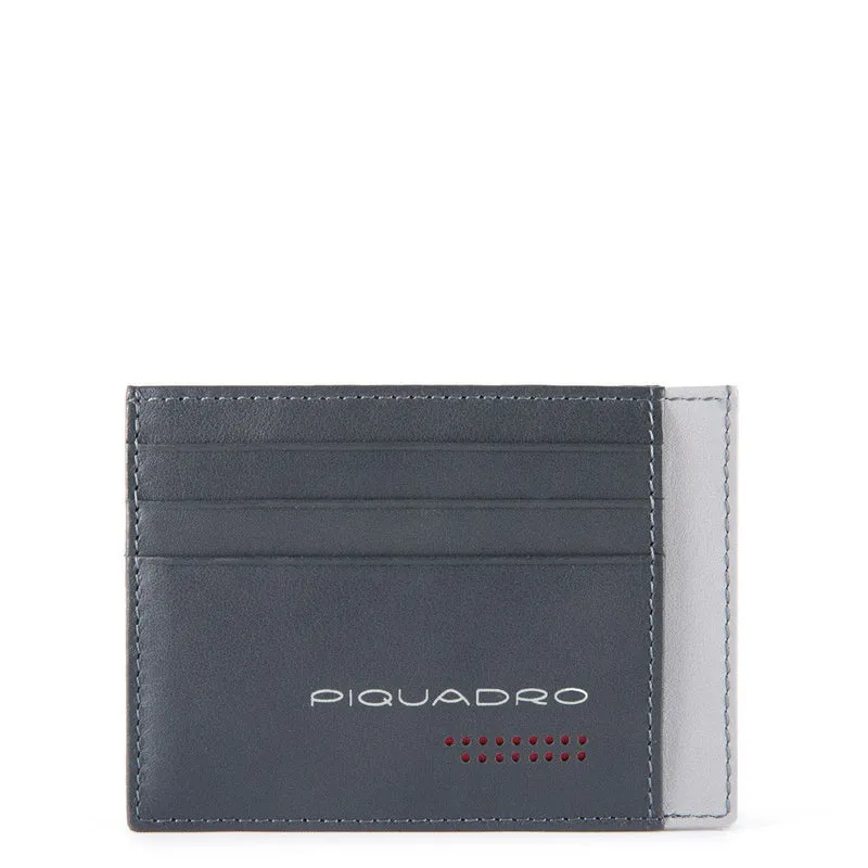 Bustina Grigia porta carte di credito tascabile con protezione anti-frode RFID Urban