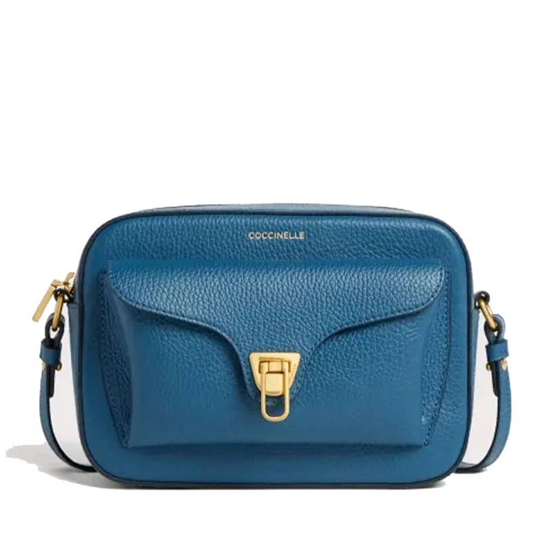 Borsa Donna a Tracolla COCCINELLE in Pelle Deep Blue linea Beat Soft Misura Small