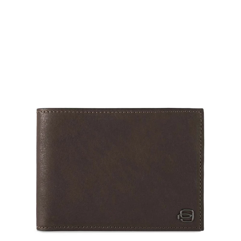 Portafoglio uomo con portamonete e protezione anti-frode RFID Black Square