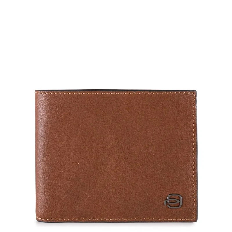 Portafoglio uomo con portadocumenti rimovibile e protezione anti-frode RFID Black Square