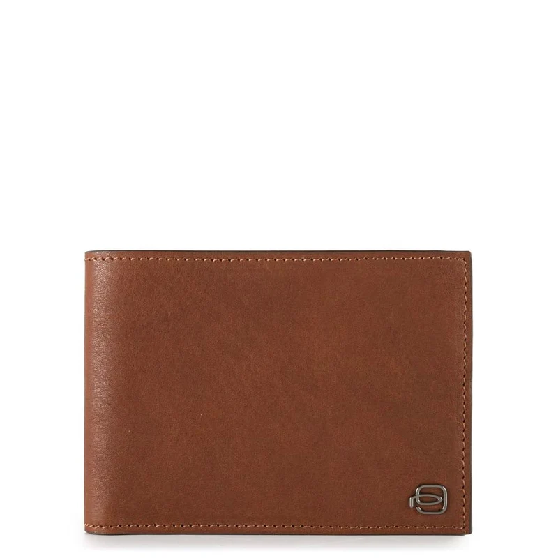 Portafoglio uomo con portamonete/porta carte anti-frode RFID Black Square
