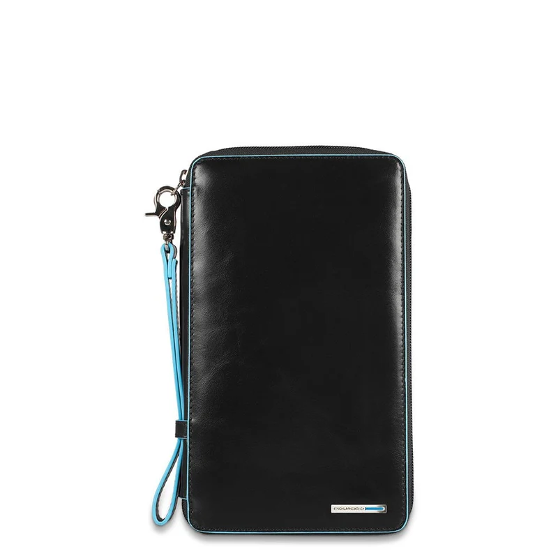 Porta documenti da viaggio con porta carte di credito Blue Square