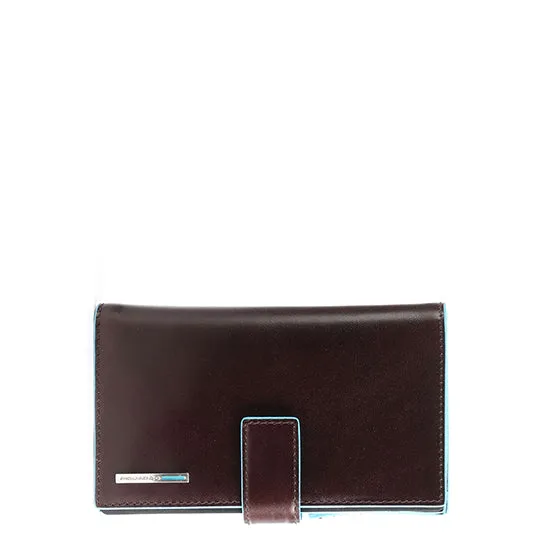 Portafoglio donna con porta monete e porta carte di credito Blue Square