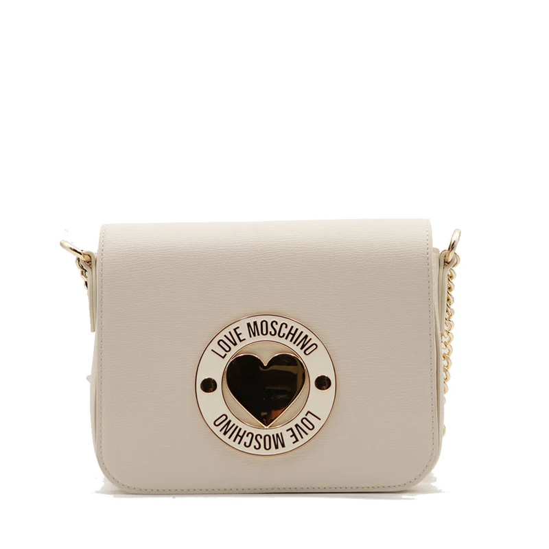 Borsa Donna a Tracolla LOVE MOSCHINO linea Cupid Avorio con Logo