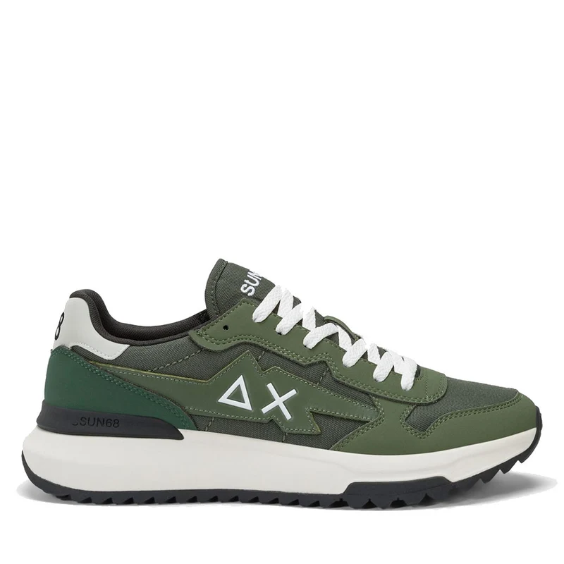 Scarpe Uomo Sun68 Sneakers Niki 2.0 Solid Militare Scuro - Z45120