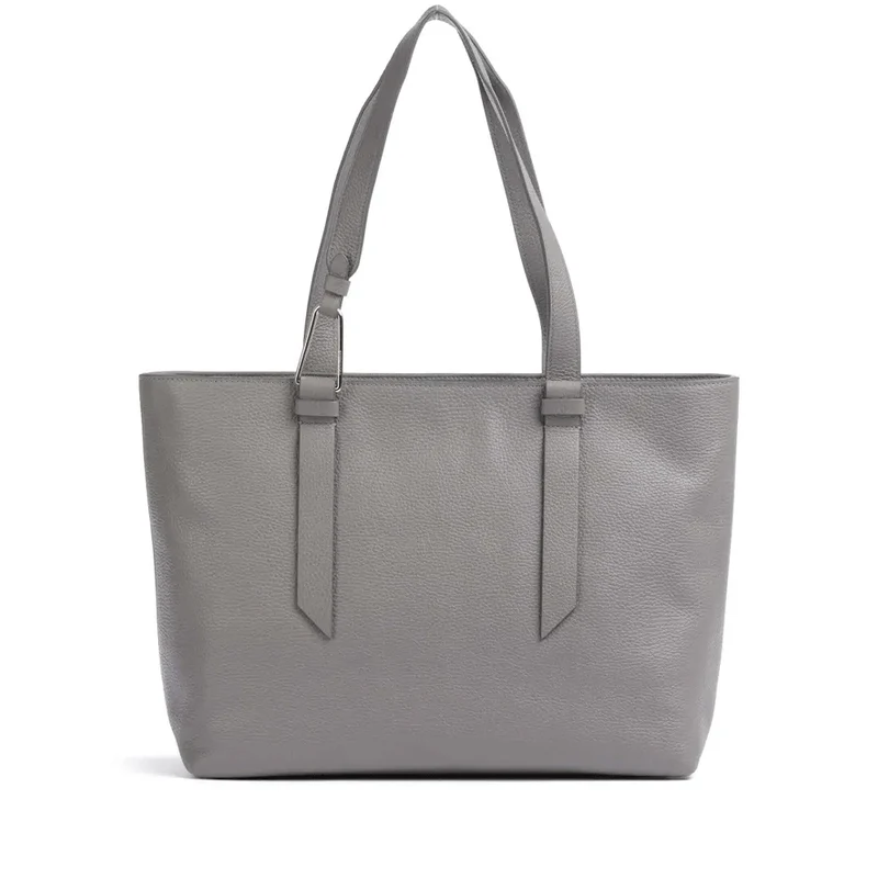 Borsa Shopping COCCINELLE in Pelle Linea Malory Colore Grafite Misura Media