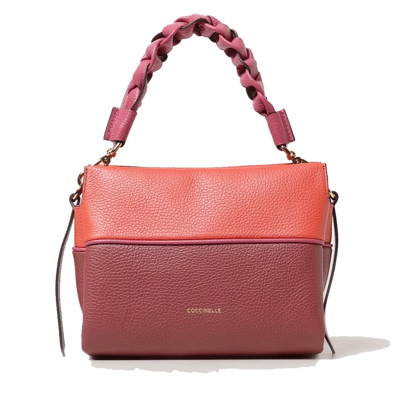Borsa Donna a Mano COCCINELLE linea Boheme Small Colore Brandy - Grenadine Red - Rosewood